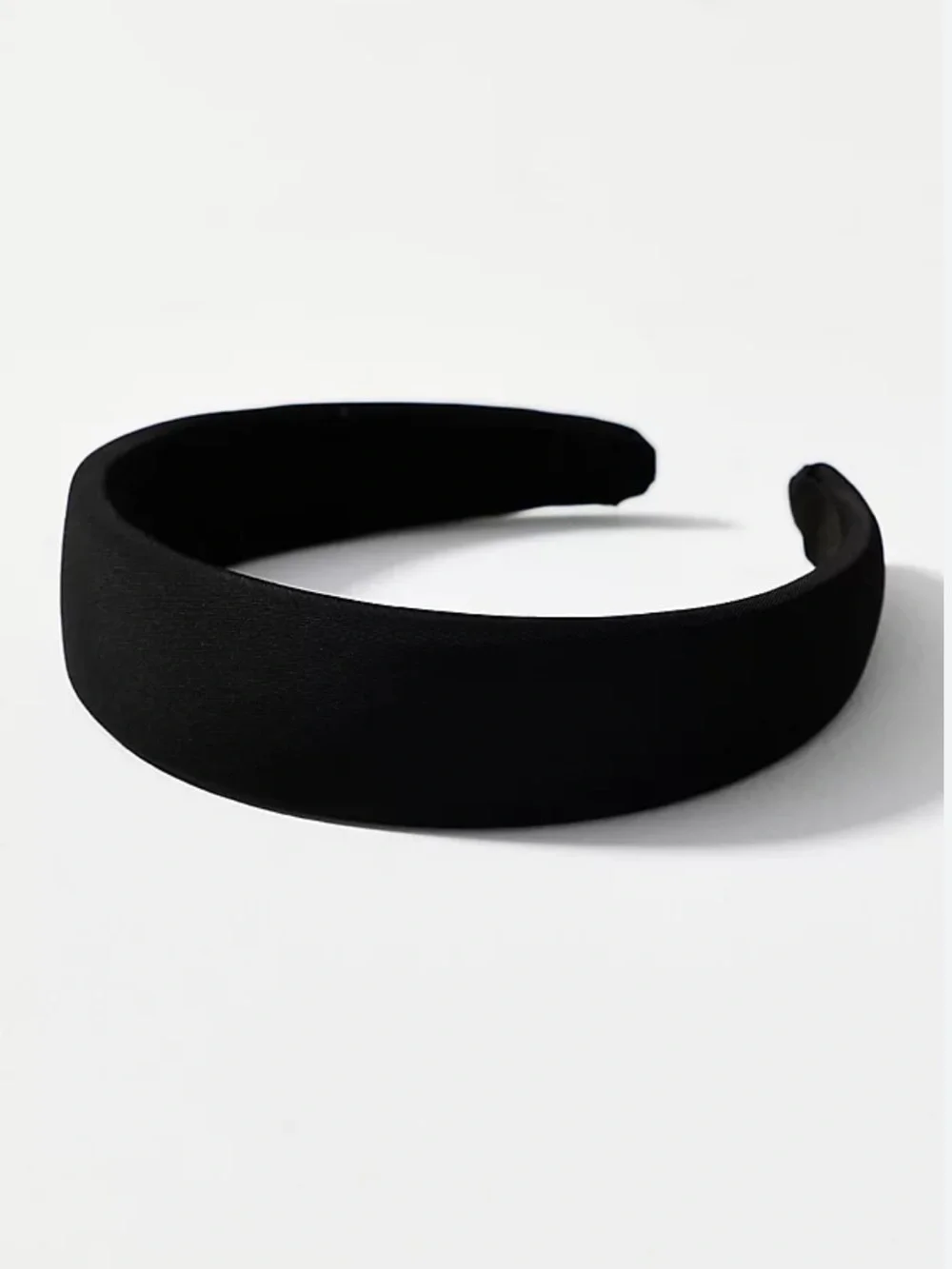 Anthropologie Puff Ribbed Satin Headband